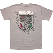 Attack On Titan Mens Short Sleeve Graphic Tee
