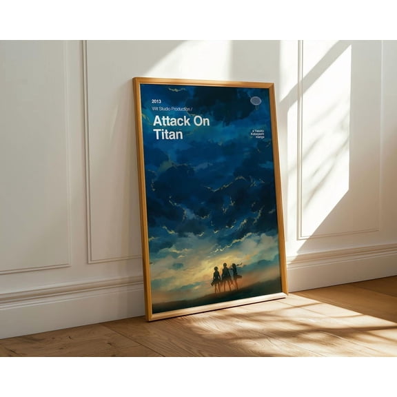 Attack On Titan Sky Horizon Scene, Anime Decor Gift Idea For Bedroom Or Studio – Size 24x36 Unframed Poster