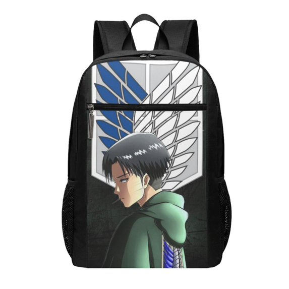 Attack On Titan Sports Backpacks 17 Inch Schoolbag Adults Rucksack Simple Casual Daypack Lightweight Laptop Backpack Computer Bag