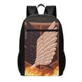 thumbnail image 1 of Attack On Titan Sports Backpacks 17 Inch Schoolbag Adults Rucksack Simple Casual Daypack Lightweight Laptop Backpack Computer Bag, 1 of 6