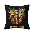 thumbnail image 1 of Attack On Titan Square Pillow Case Pillow Holder Soft Decorative Pillow Sham Cushion Cases Pillowcase 24"X24", 1 of 7