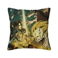 thumbnail image 1 of Attack On Titan Square Pillow Case Pillow Holder Soft Decorative Pillow Sham Cushion Cases Pillowcase 26"X26", 1 of 7
