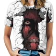 thumbnail image 1 of Attack On Titan T-Shirt for Women Casual Printed Tee Stylish Soft Graphic Shirts Top Short-Sleeve Outfit 2XL, 1 of 8