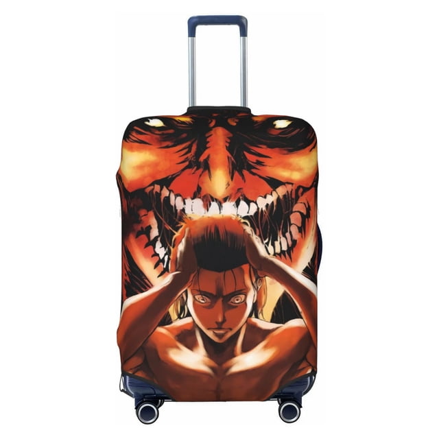 Attack On Titan Travel Luggage Cover, Colorful Suitcase Luggage ...