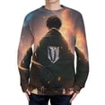 thumbnail image 1 of Attack On Titan Unisex Sweater Long Sleeve Fall Casual Crewneck Tops Pullover Active Streetwear Fashion Sweatshirt XL, 1 of 6