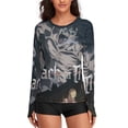 thumbnail image 1 of Attack On Titan Women's Sunscreen Shirt Long Sleeve Workout Tops Crewneck Soft Comfy Tees Casual T-Shirt M, 1 of 7