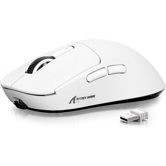 Attack Shark Gaming Adjustable DPI Wireless, White