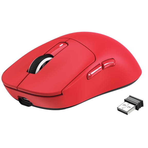 Attack Shark X3 Wireless Gaming Mouse  49g Computer Triple Modes Paw3395 26k Dpi Optical Sensor 200h Life Buttons Accessories For Pc/laptop/mac (red)