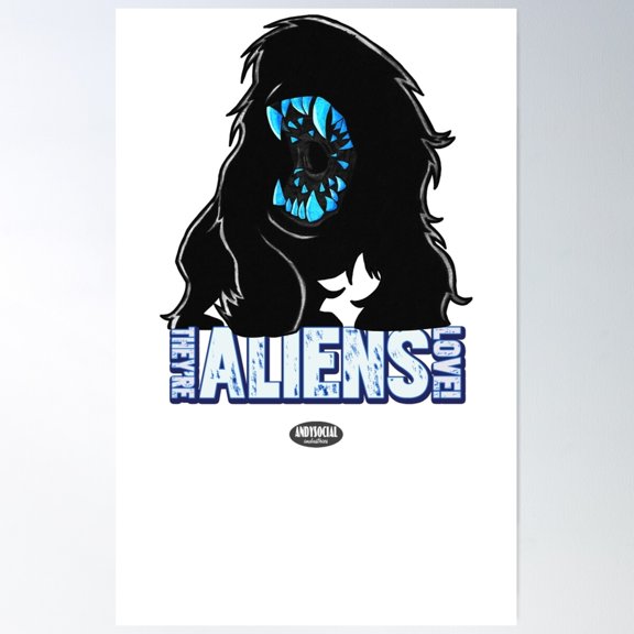 Attack The Block Alien Poster Wall Art, Modern Wall Decor For Living Room Bedroom, 8x12 UNFRAMED