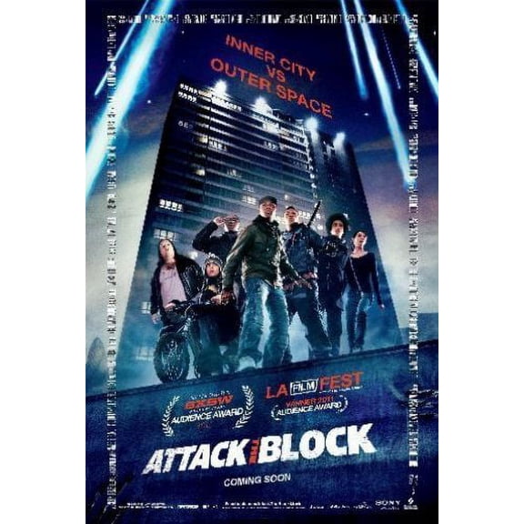 Attack The Block Poster 24inx36in Art Poster 24x36 Multi-Color Square Adults AB Posters