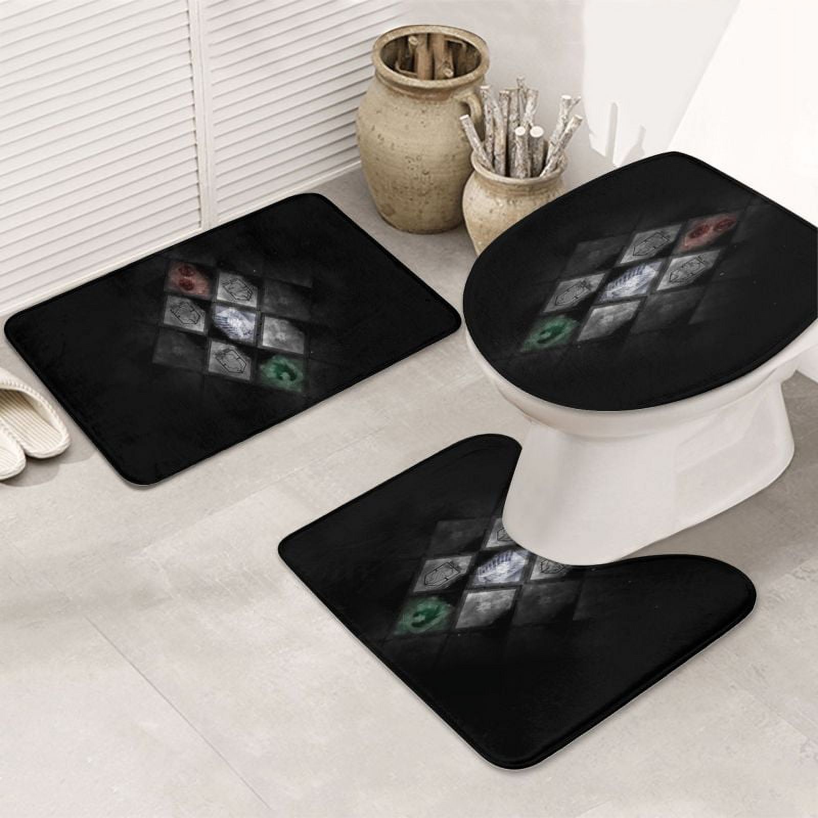 Attack on Titan 31.5x20in Bathroom Mats Sets 3 Piece AntiSlip Floor