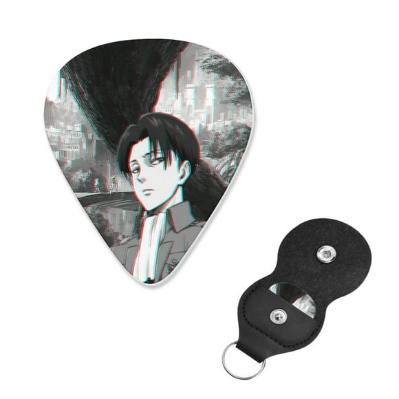 Attack on Titan Guitar Picks - Guitar Accessories - Acoustic, Electric, Bass Guitar Picks - Natural Feel, Warm Tone - Assorted Styles, Medium 0.70mm, 6 Pack