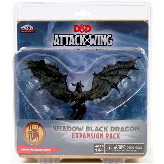Attack Wing: Dungeons & Dragons Wave Two Black Shadow Dragon Expansion Pack, WizKids HeroClix