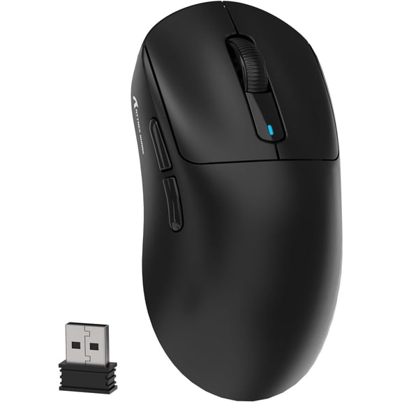 Attack  X3  Gaming , 49g Ultralight, PixArt PAW3395 26000 DPI, /2.4Ghz /Wired Tri-Mode, 200Hrs  , Kailh GM8.0  for PC//Win - Black