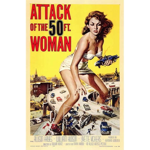 Attack of the 50 Foot Woman Movie POSTER 11" x 17" Style A
