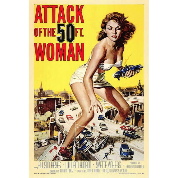 Attack of the 50 Foot Woman Movie POSTER 27" x 40" Style A