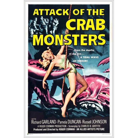 Attack of the Crab Monsters Classic Moive Mini Poster 11.5" x 17.5" - Laminated