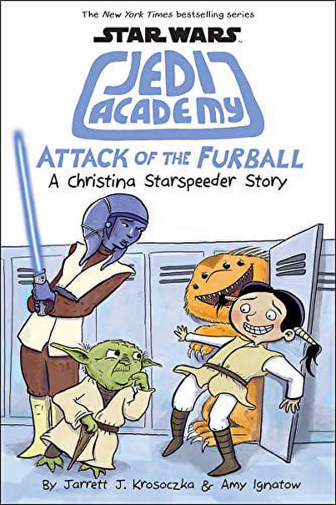 Pre-Owned Attack of the Furball Star Wars: Jedi Academy 8 Hardcover Jarrett J. Krosoczka, Amy Ignatow