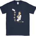 thumbnail image 1 of Attack of the Sushi T-Shirt Funny Food Roll Chef Rice Humor Graphic Tee - Navy, S, 1 of 1
