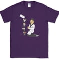 thumbnail image 1 of Attack of the Sushi T-Shirt Funny Food Roll Chef Rice Humor Graphic Tee - Purple, 2XL, 1 of 1