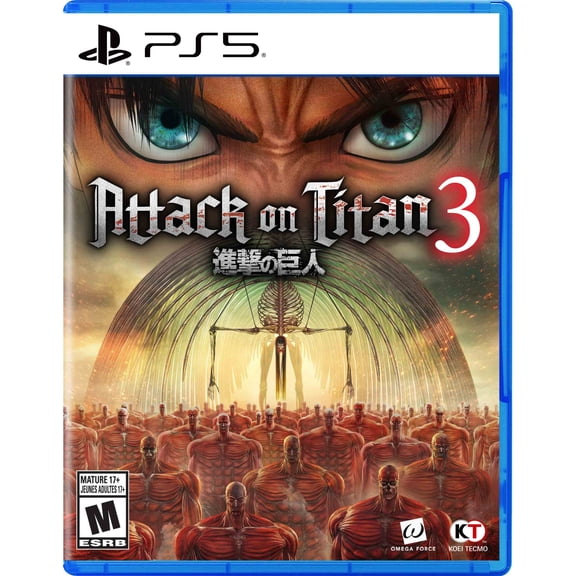 Attack on Titan 3 SteelBook Launch Edition  Featuring ICONART - PlayStation 5 Game