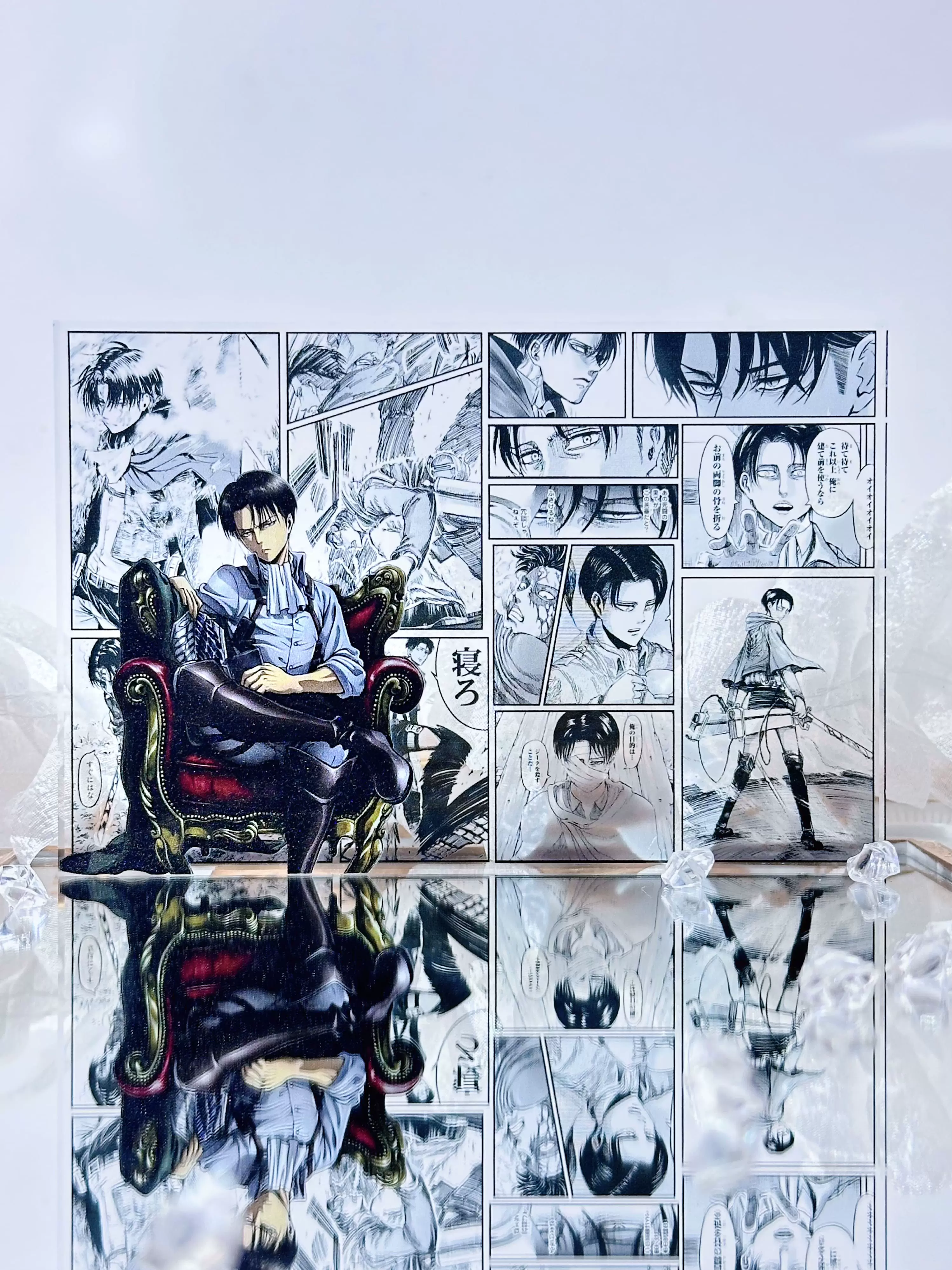 Attack on Titan Acrylic Stand Block Rivaille Ackerman Eren Jaeger Anime