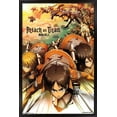 thumbnail image 1 of Attack on Titan - Attack Wall Poster, 14.725" x 22.375", Framed, 1 of 3