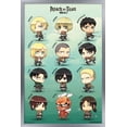 thumbnail image 1 of Attack on Titan - Chibi Characters Wall Poster, 14.725" x 22.375", Framed, 1 of 5