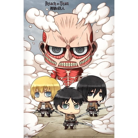 Attack on Titan - Chibi Group Wall Poster, 22.375" x 34"