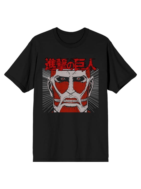 Attack on Titan Colossal Titan Men's Black T-shirt-XS