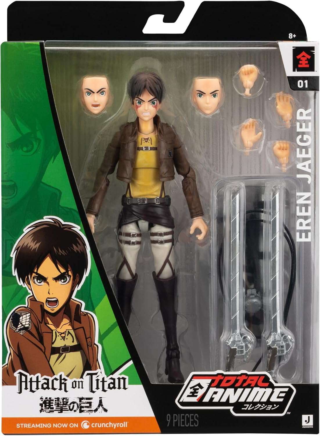 Attack on Titan Eren Jaeger Action Figure - Walmart.com