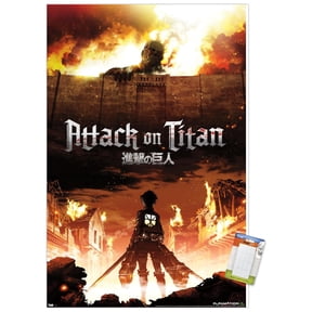 Attack on Titan - Fire Wall Poster, 22.375" x 34"