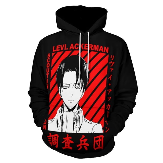 Attack on Titan Hoodies for Men Women, Unisex Anime Pullover Hooded with Pocket, Adults Long Sleeve Hooded Sweatshirt, S-6XL