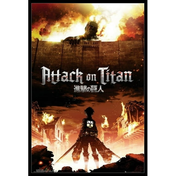 Attack on Titan - Japanese Laminated & Framed Poster (24 x 36)