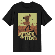Attack on Titan Levi Ackerman Rooftop Graphic Tee for Adults-XL