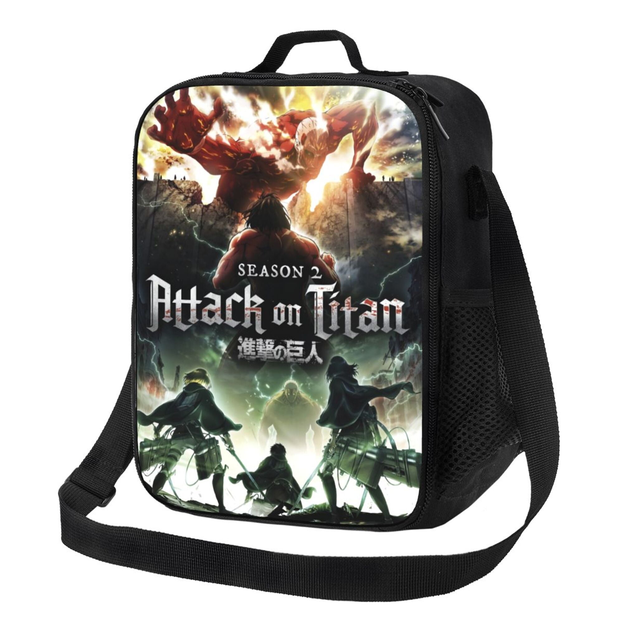 Attack on Titan Lunch Bag Lunch Box Lightweight Durable Lunch Tote Bag