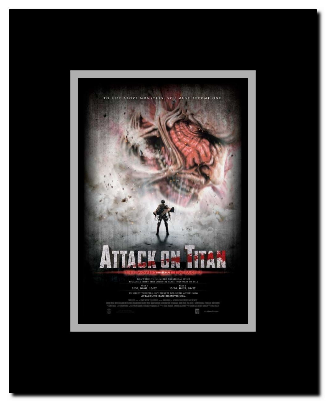 Attack on Titan Part 1 Framed Movie Poster