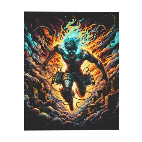 Attack on Titan Poster, Japanese Anime Canvas Decorative Poster, Wall Art for Dorm Bedroom Living Room, No Frame
