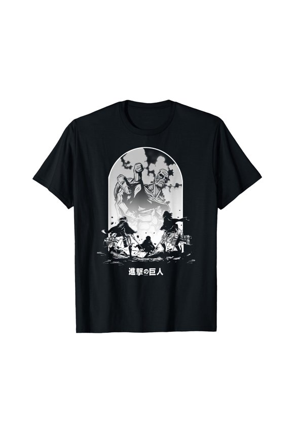 Attack on Titan Season 2 Colossal Titan Face Off Anime T-Shirt