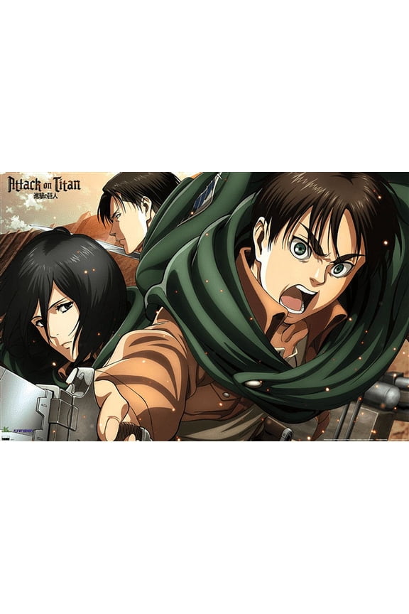 Attack on Titan: Season 2 - Intense Wall Poster, 22.375" x 34"