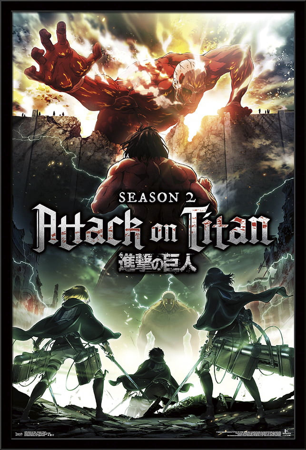 Season 2 Episode 2 Attack On Titan Attack on Titan - Season 2 Teaser One Sheet Wall Poster, 22.375" x 34