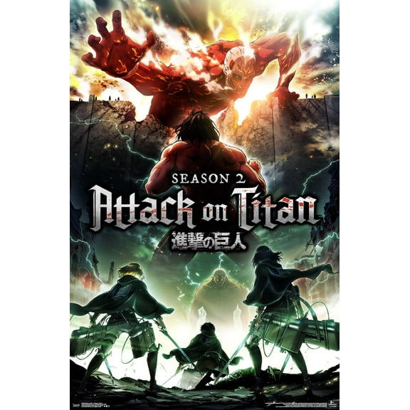 Attack on Titan - Season 2 Teaser One Sheet Wall Poster, 22.375" x 34"
