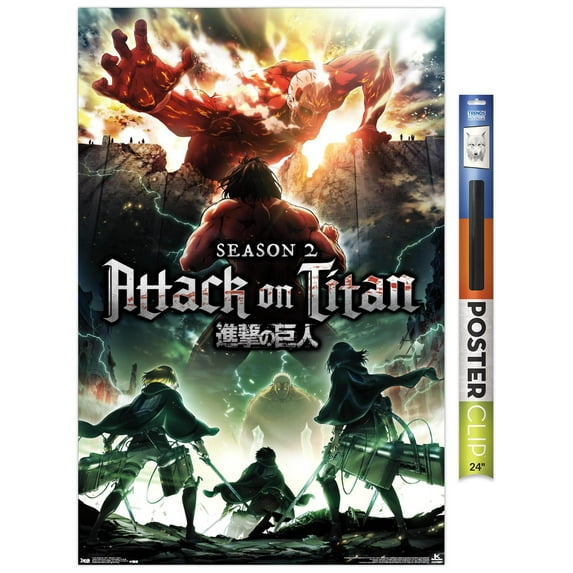 Attack on Titan - Season 2 Teaser One Sheet Wall Poster, 22.375" x 34"