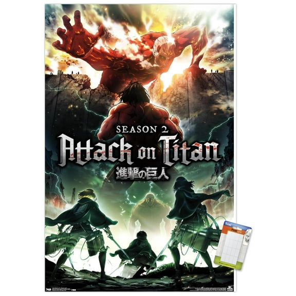 Attack on Titan - Season 2 Teaser One Sheet Wall Poster, 22.375" x 34"