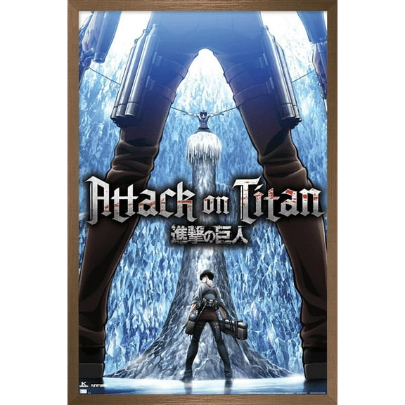 Attack on Titan: Season 3 - Chains Wall Poster, 14.725" x 22.375", Framed
