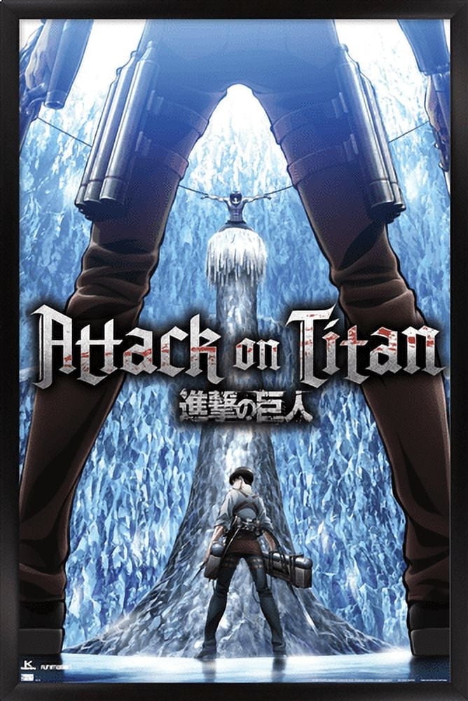 Attack on Titan: Season 3 - Chains Wall Poster, 14.725" x 22.375", Framed