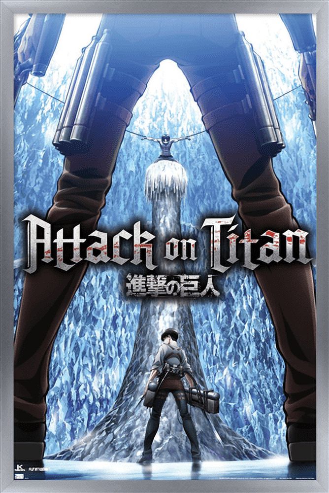 Attack on Titan: Season 3 - Chains Wall Poster, 14.725" x 22.375", Framed