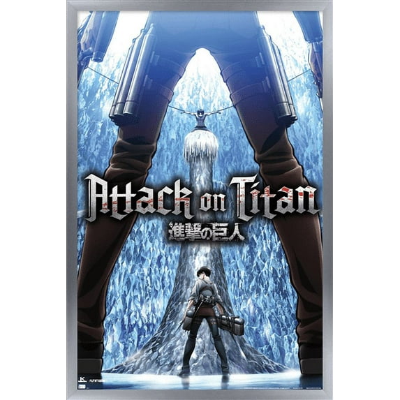 Attack on Titan: Season 3 - Chains Wall Poster, 14.725" x 22.375", Framed