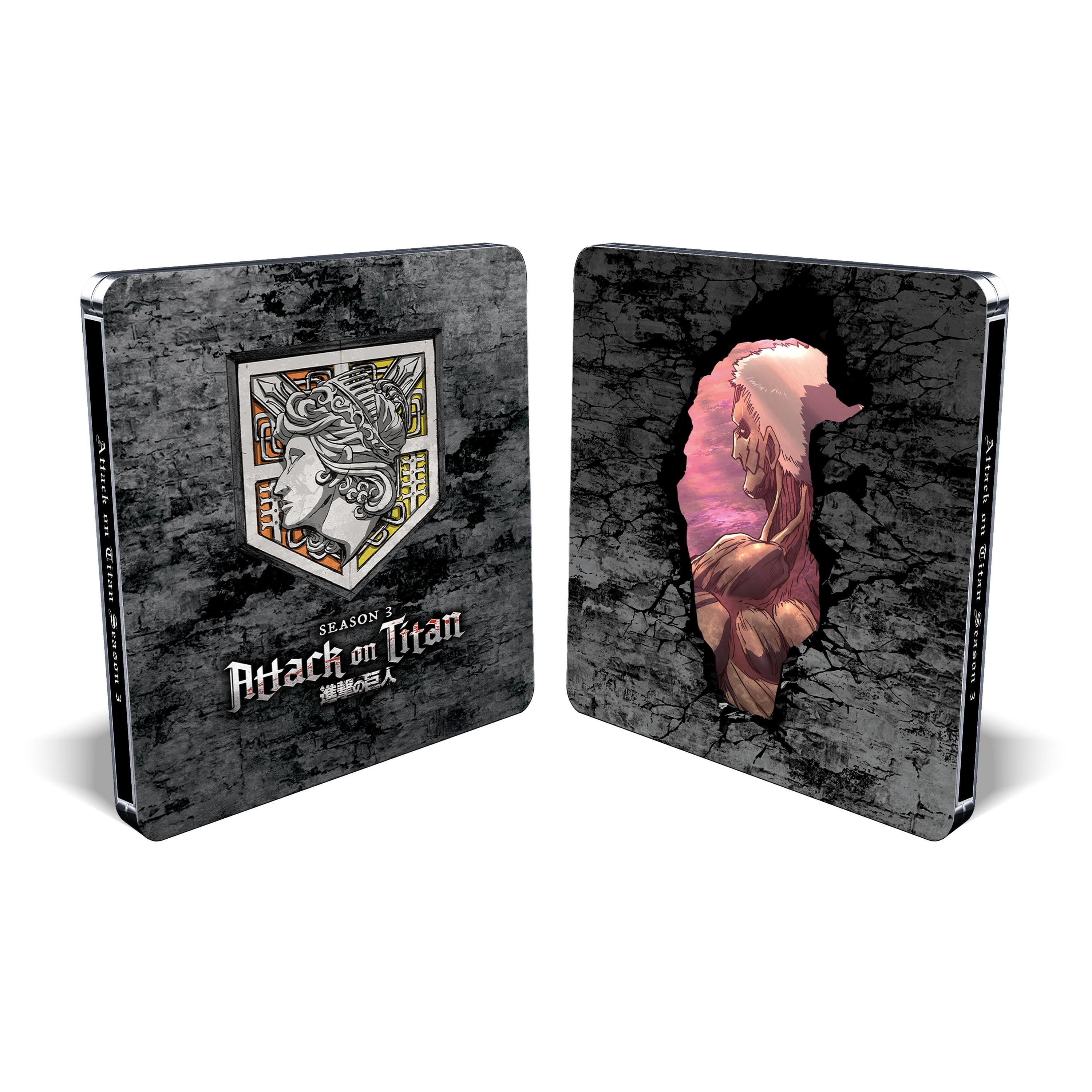 Attack on Titan: Season 3 Complete Steelbook (Blu-ray) Crunchyroll Action Adventure