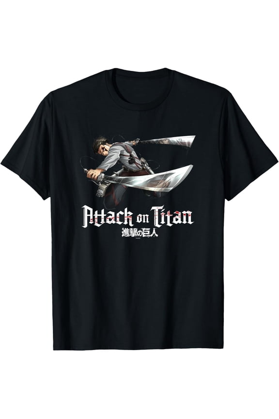 Attack on Titan Season 3 Levi Jump Attack Anime T-Shirt